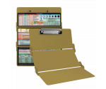 WhiteCoat Clipboard® Trifold - Tactical Brown Nursing Edition